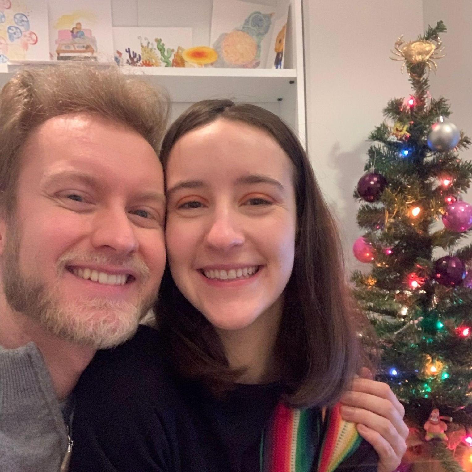 We made the most of our time together, spending Christmas in London...