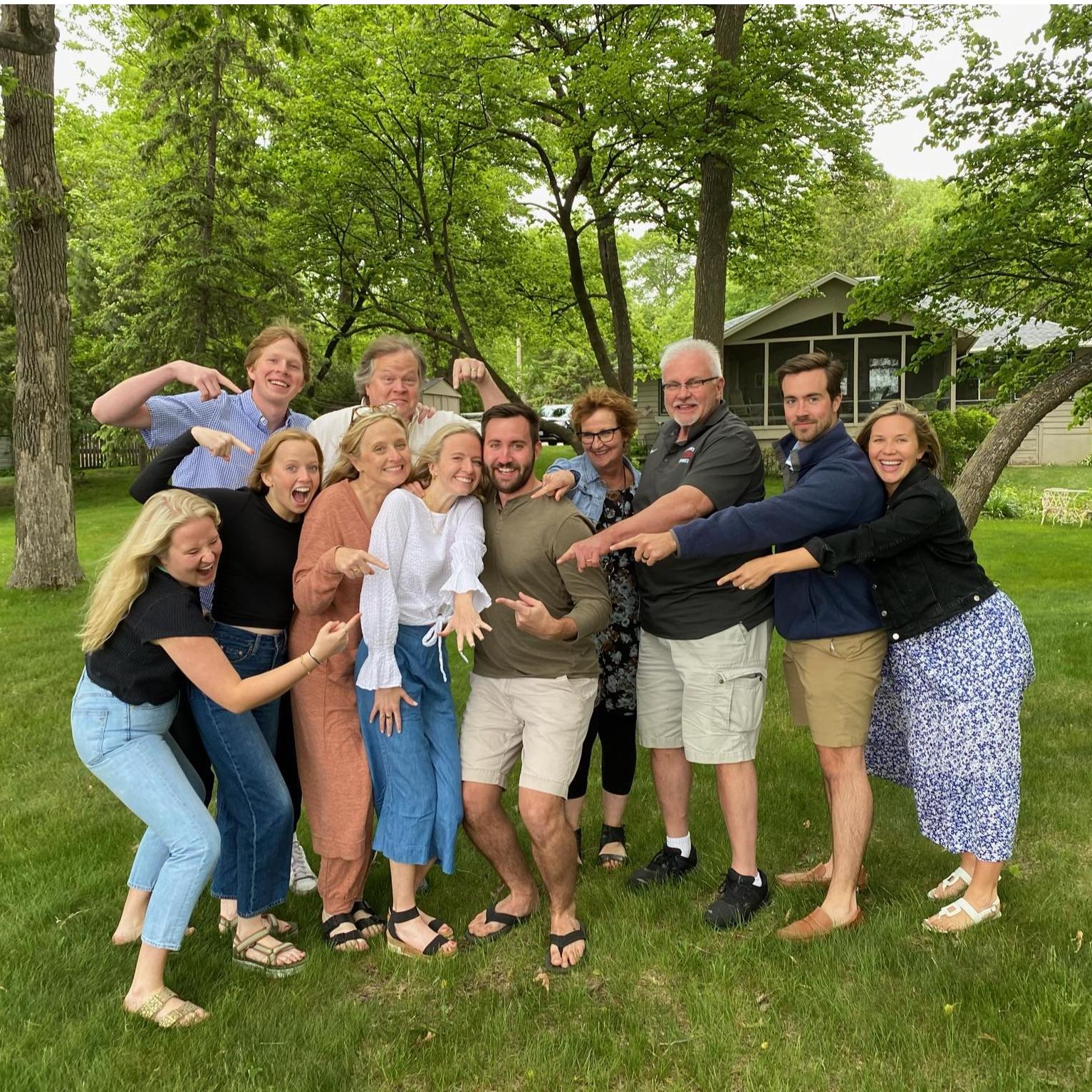 The Trenzeluk’s came up to the cabin to surprise Sarah after the proposal!