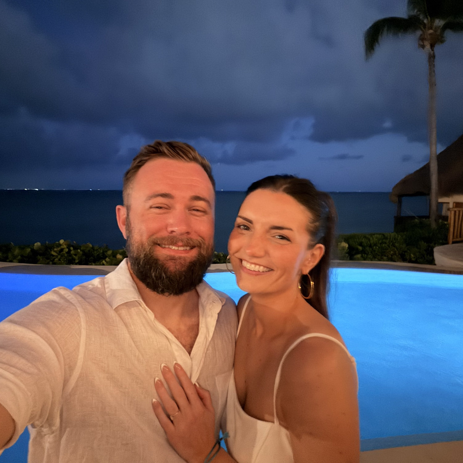 Celebrating Marshall and Kim in Mexico.