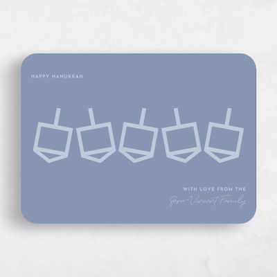 Blue Rounded Holiday Card - Medill