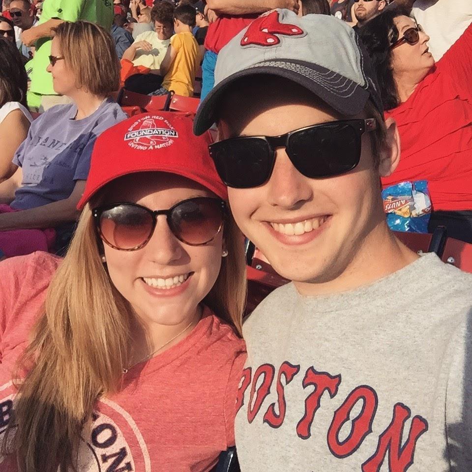 Our first Red Sox game in 2015
