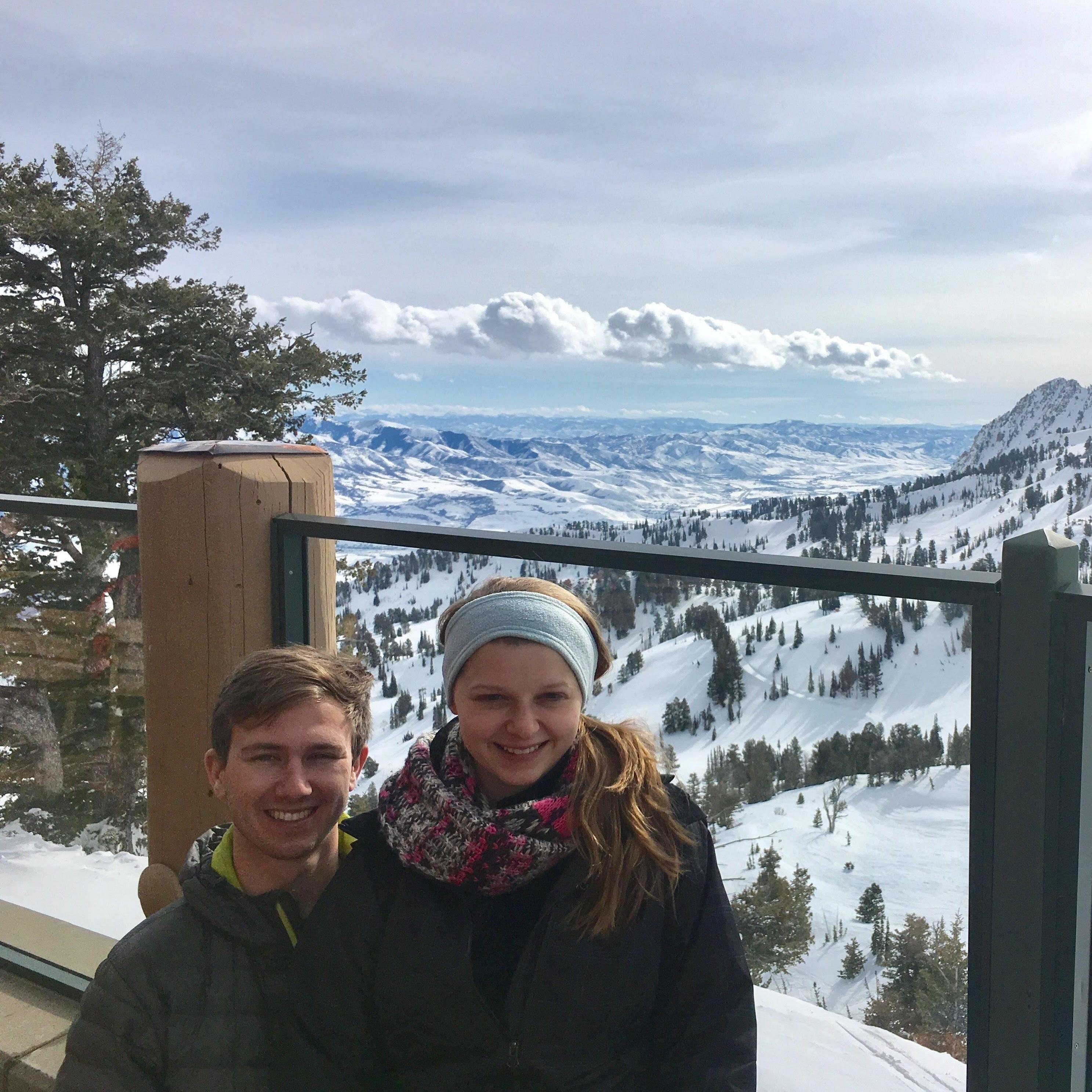 Visiting friends and skiing at Snowbasin, UT - February 2017