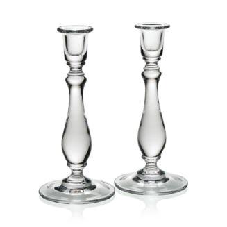 William Yeoward Crystal, Meryl Candlesticks, Set of 2
