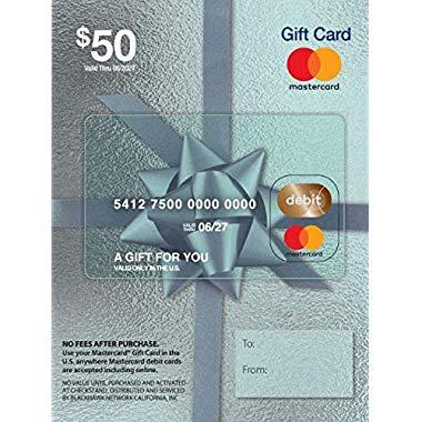 $50 Mastercard Gift Card (plus $4.95 Purchase Fee)