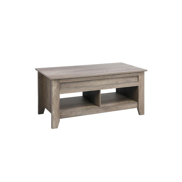Yaheetech Lift Top Coffee Table With Storage & 2 Open Shelves For Living Room, Reception Room, Office-Gray