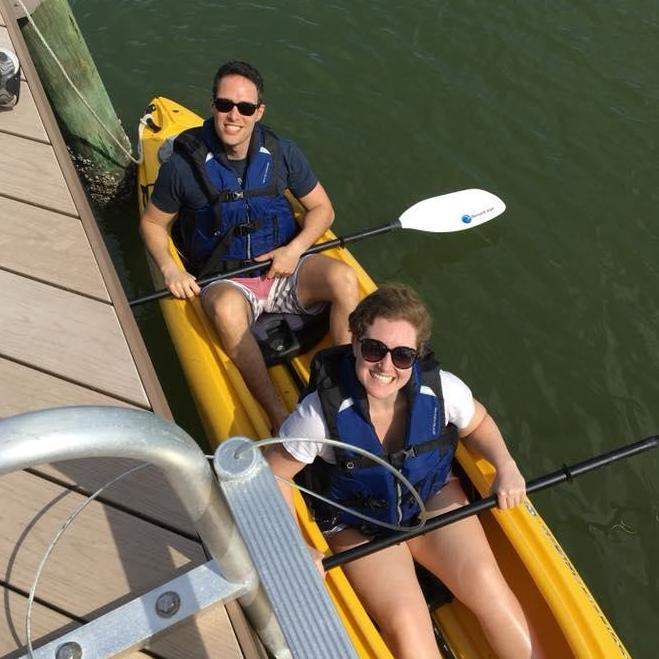 Kayaking in search of dolphins, except we ran into prehistoric monster fish
May, 2018