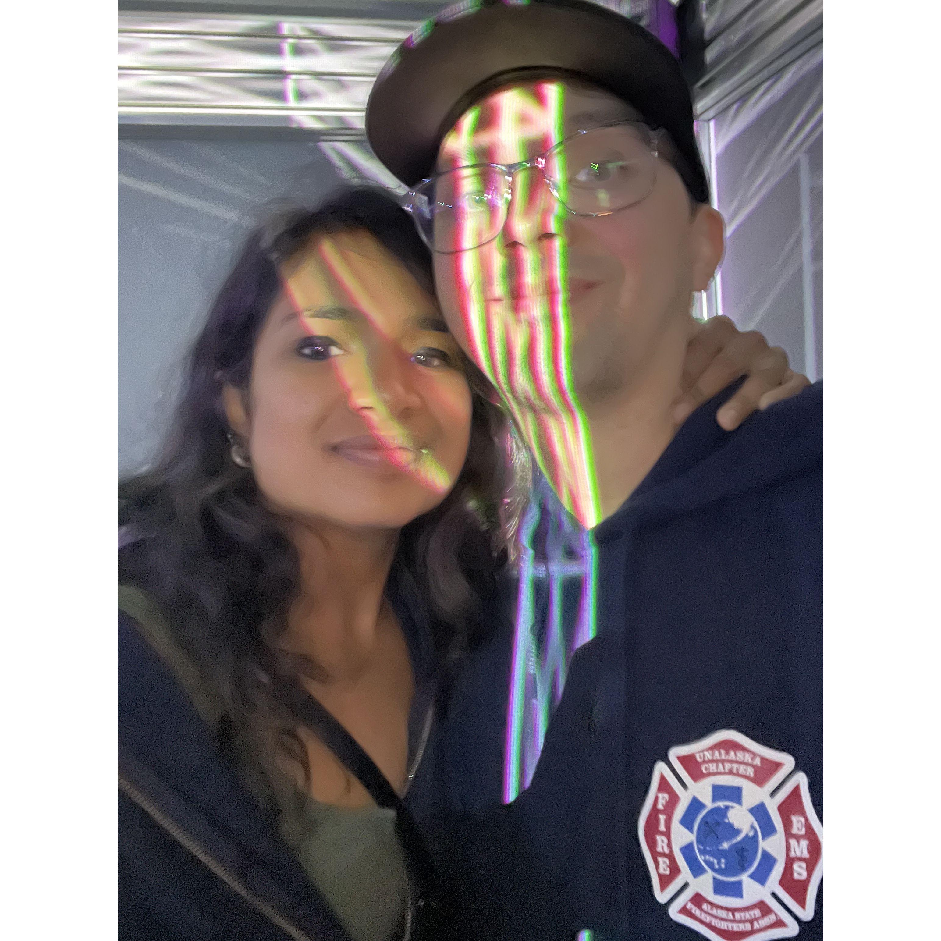 Checked out the coolest interactive art exhibit — felt like we stepped into another world!