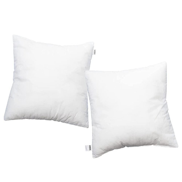 Nestl Throw Pillows for Couch, 24x24 Pillow Inserts, Soft Throw Pillow, Lightweight 24x24 Pillow, Machine Washable Sofa Pillows, White Throw Pillows, Premium Throw Pillow Insert Set of 2