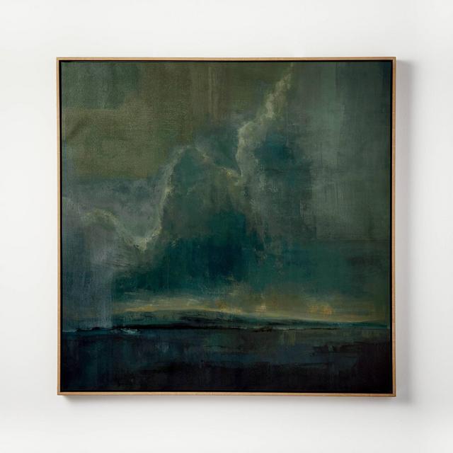 36" x 36" Moody Landscape Framed Wall Art - Threshold™ designed with Studio McGee