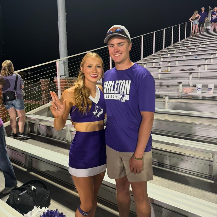 Always cheering me on while I cheer!