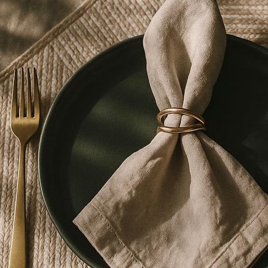 Gilda Brass Napkin Rings