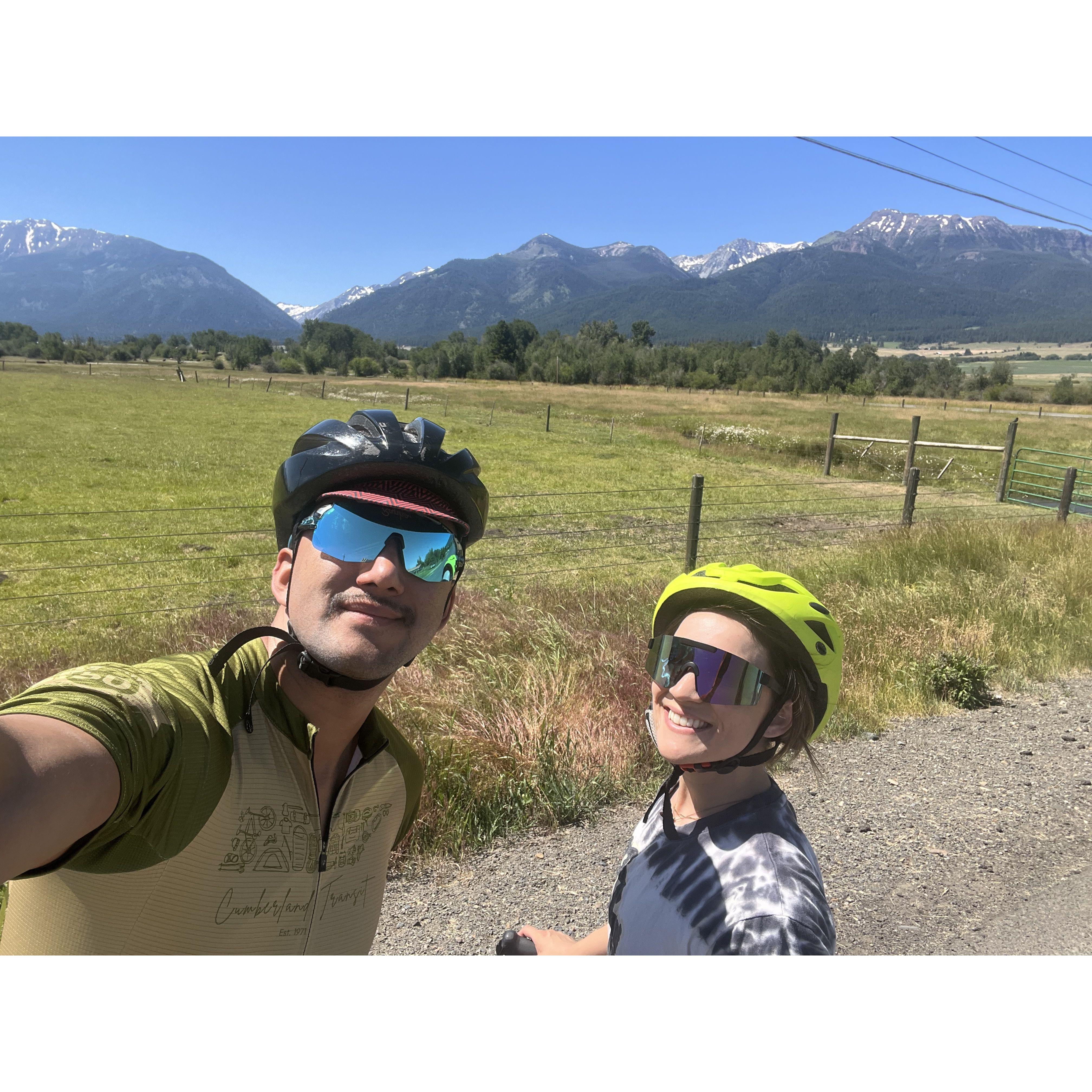 Bike ride in Joseph, OR
