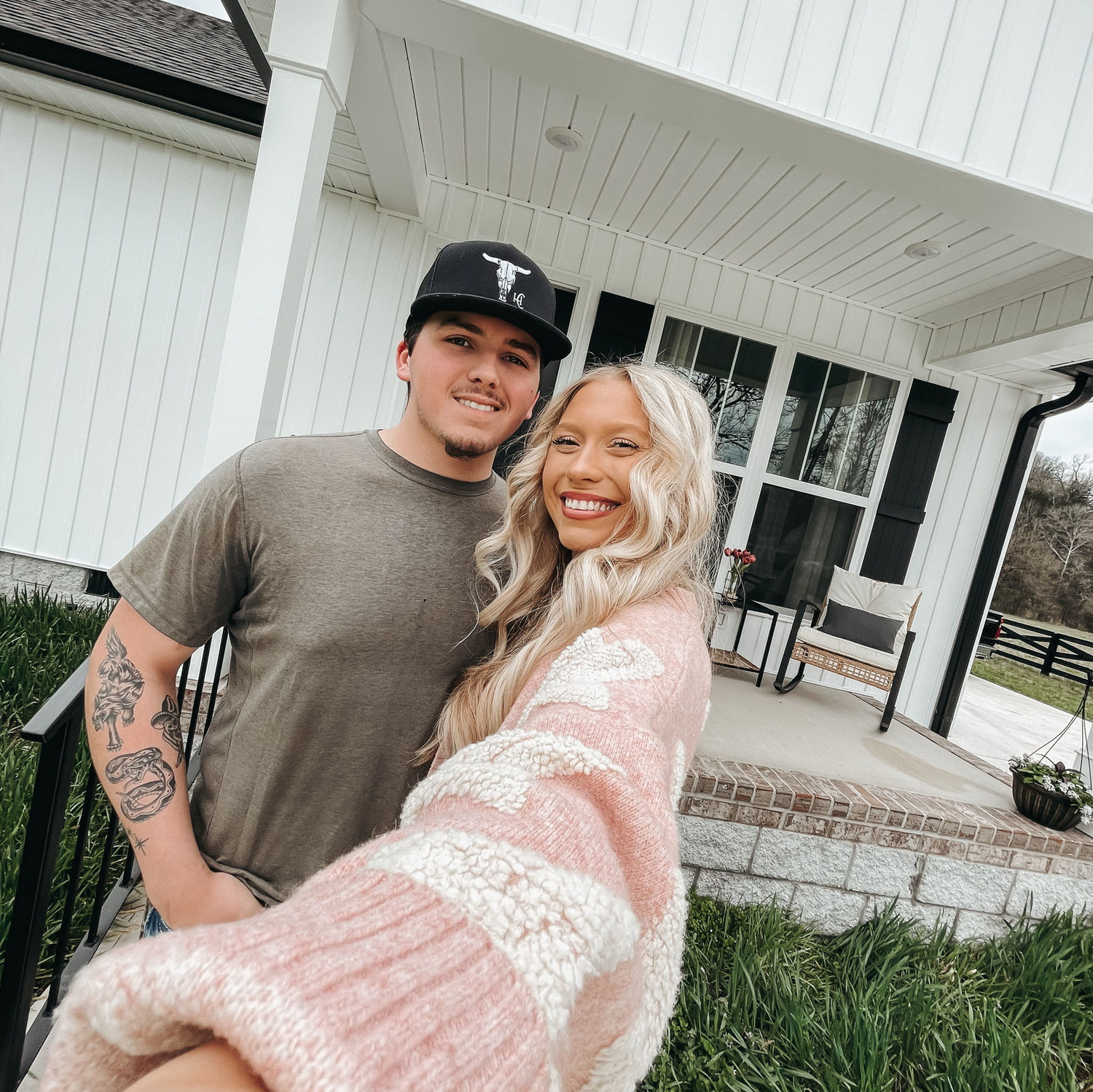 Our first official photo in front of our home!