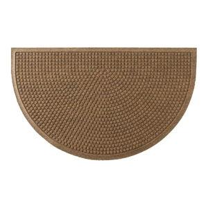 Everyspace Recycled Waterhog Doormat, Half Round, Camel