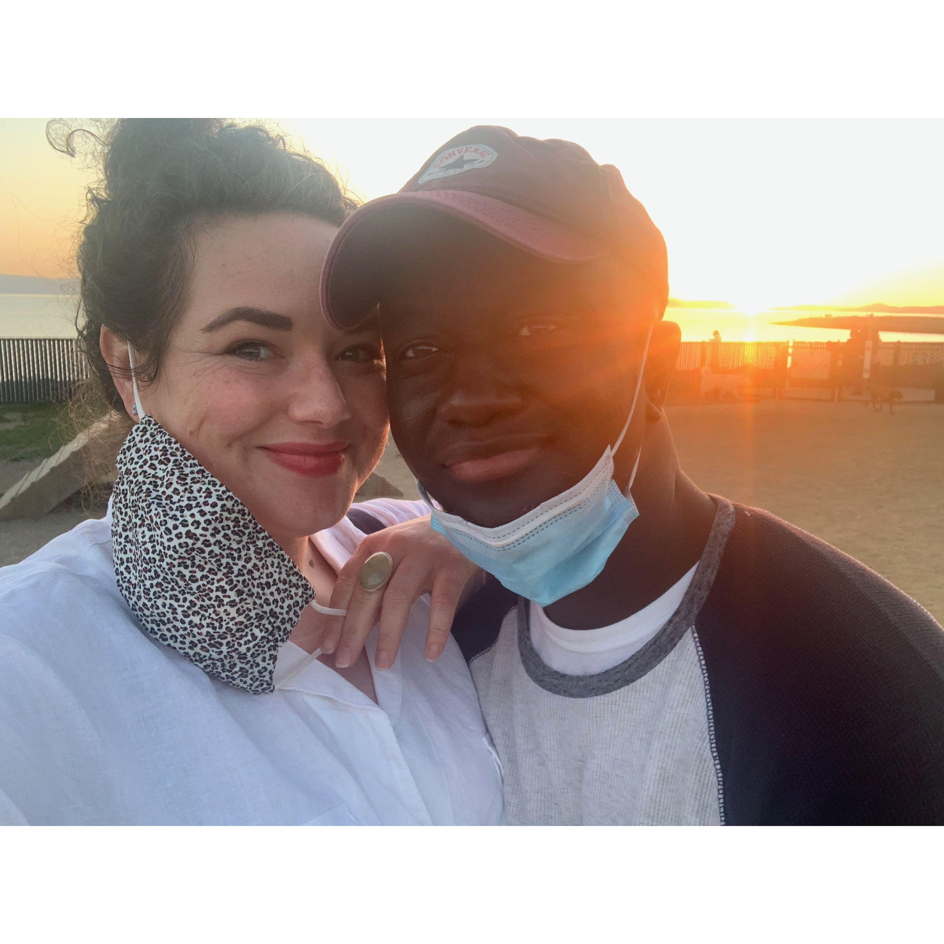 Beach walks during COVID