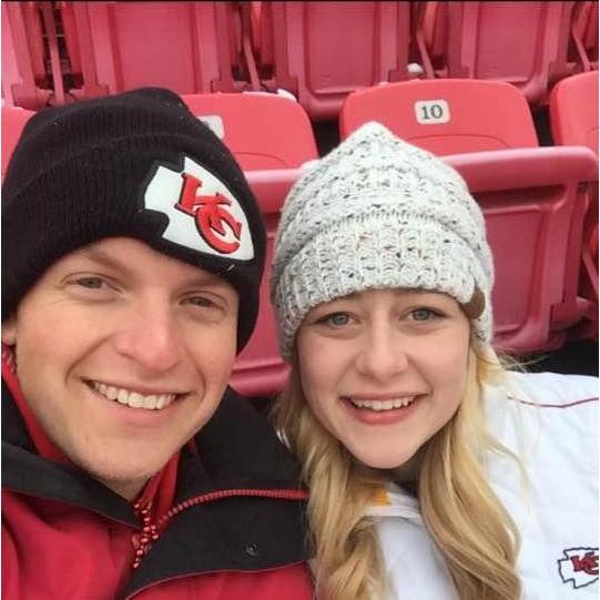 I froze my butt off for a football game. That should say a lot about how much I love him...