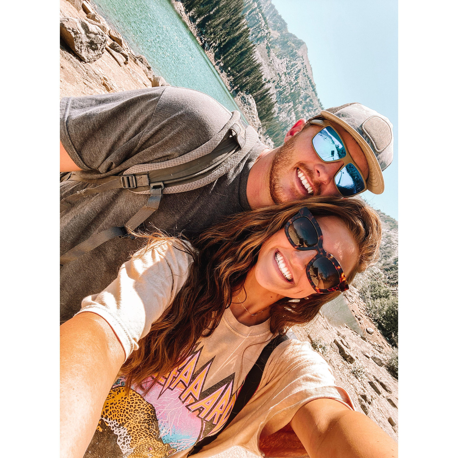 The first selfie of our trip out west in 2021!
