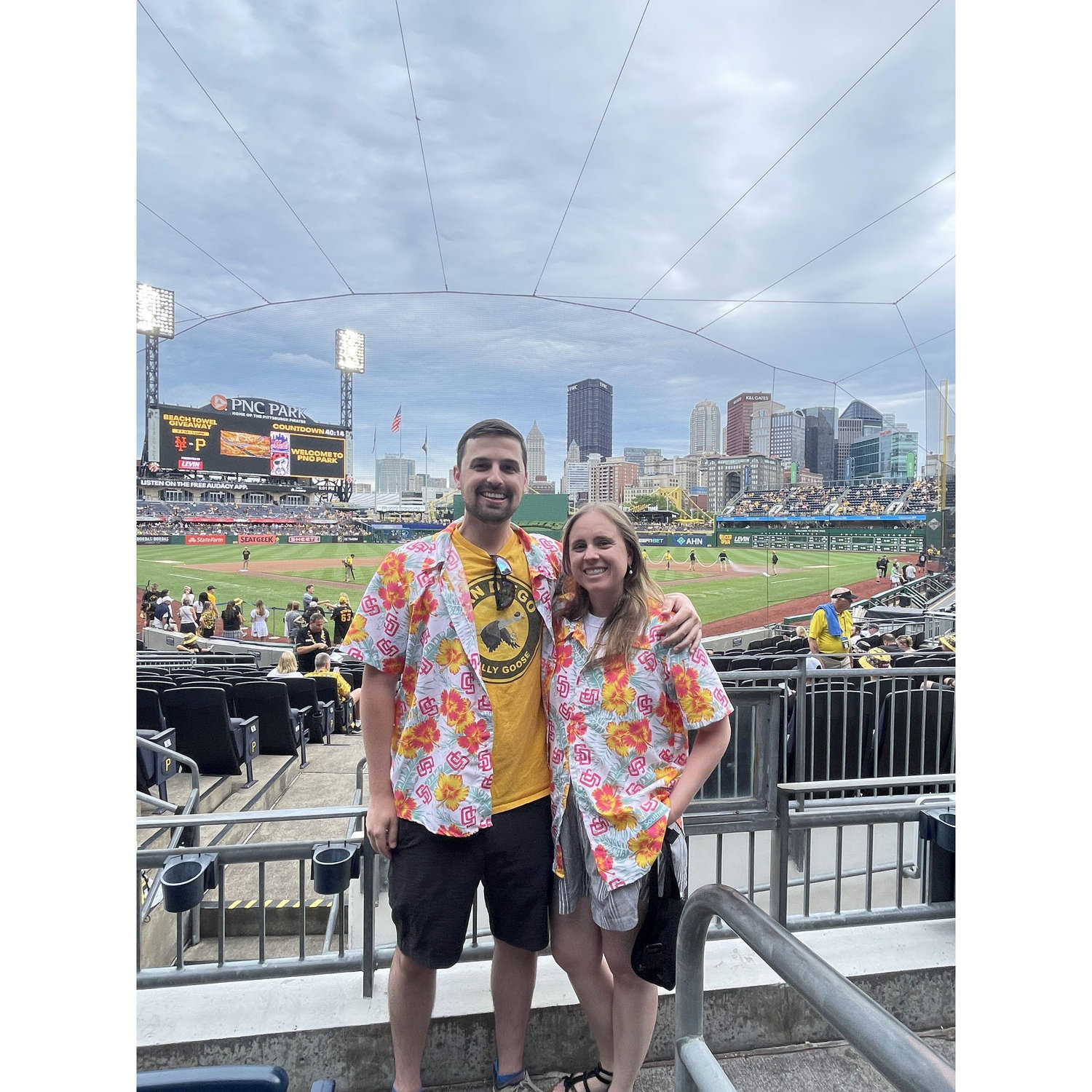 Checking out the 1B baseball park, PNC