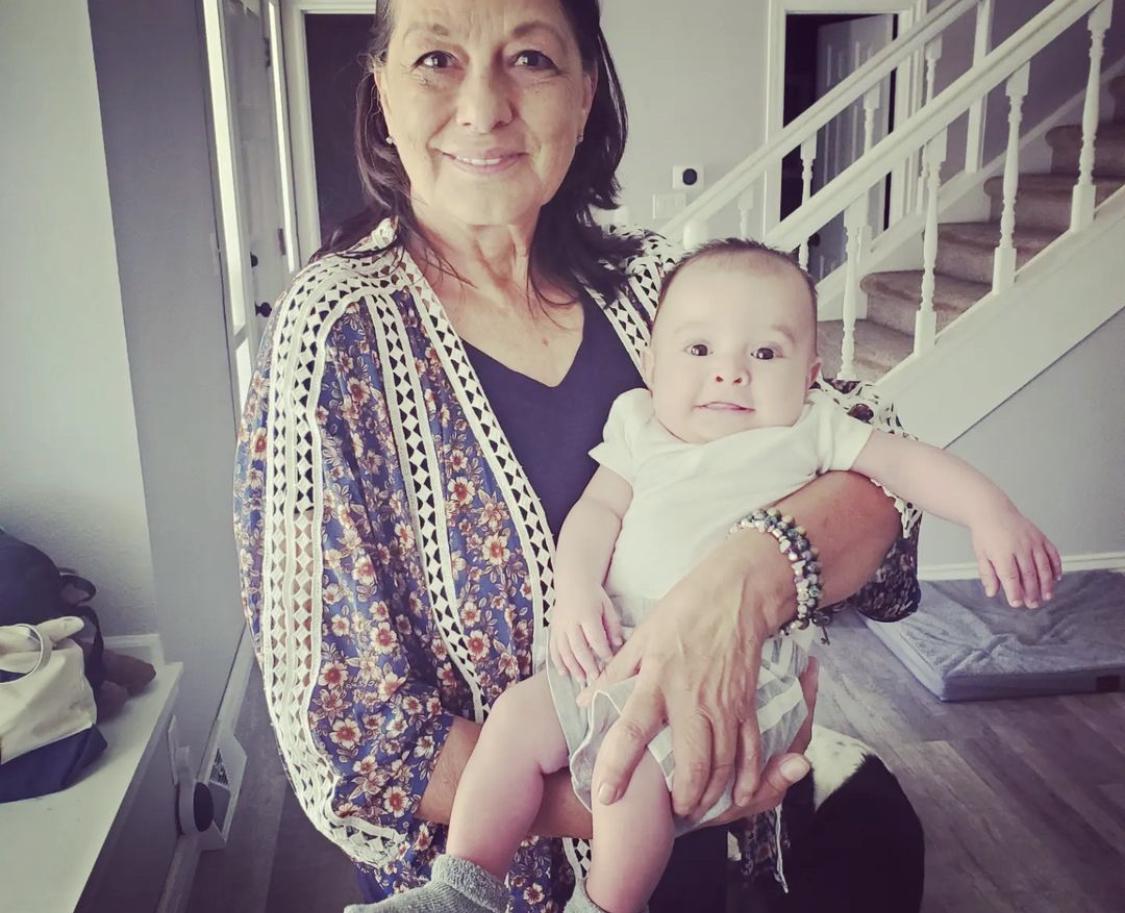 Isaac 3 months old with Grandma Nina