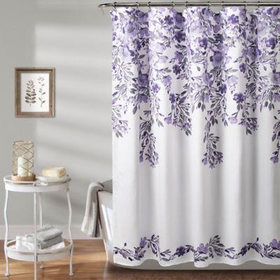 Lush Décor Tanisha Shower Curtain in Purple
