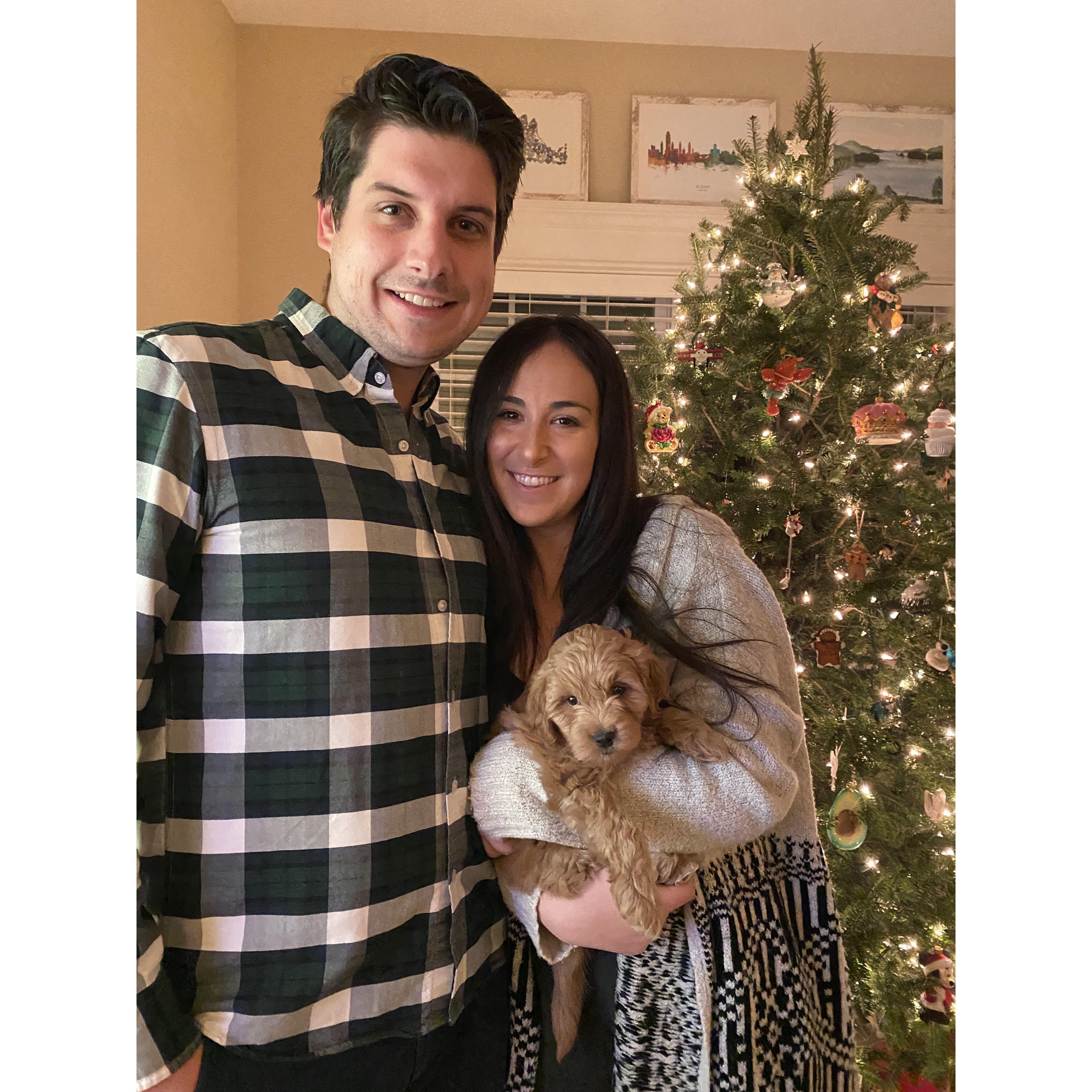 Our first photo with Little Miss Winnie 