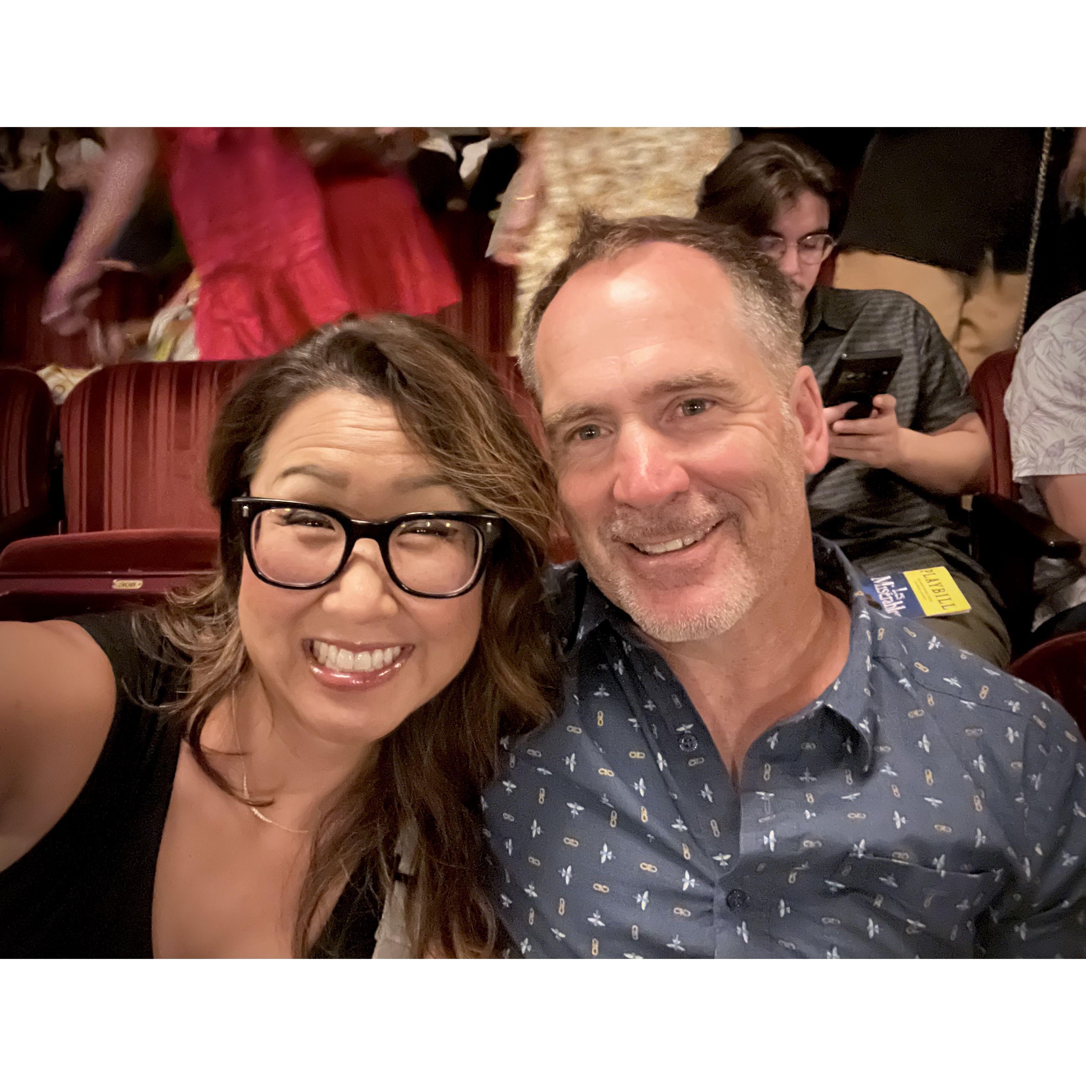 Watching Les Miserable at Pantages