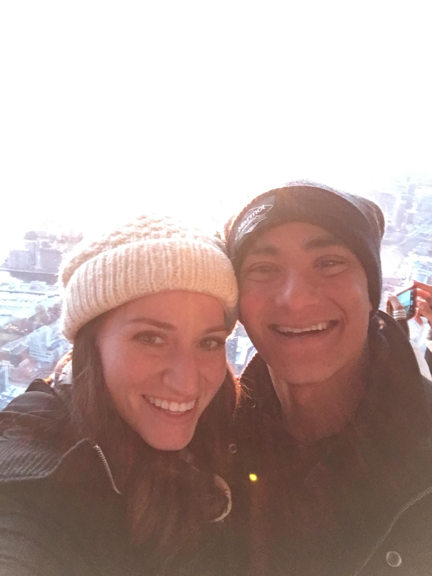After dating for two months, Jessica joined James and his family for Christmas in Toronto! James took Jessica on a tour of his hometown which included a visit to the CN Tower.