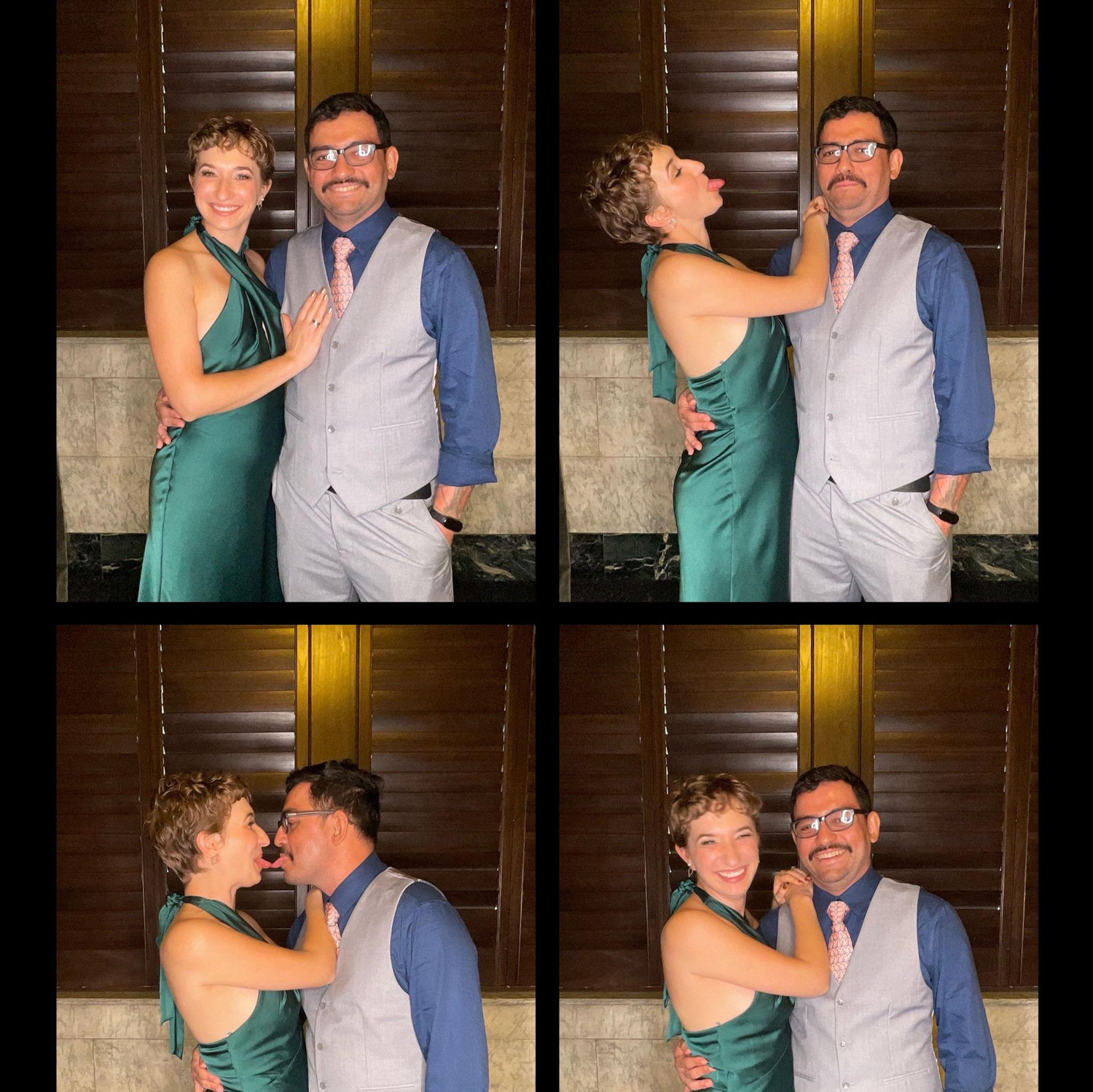 Photo booth goofery