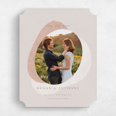 Pink Ticket Wedding Save the Date - Madrid Photo