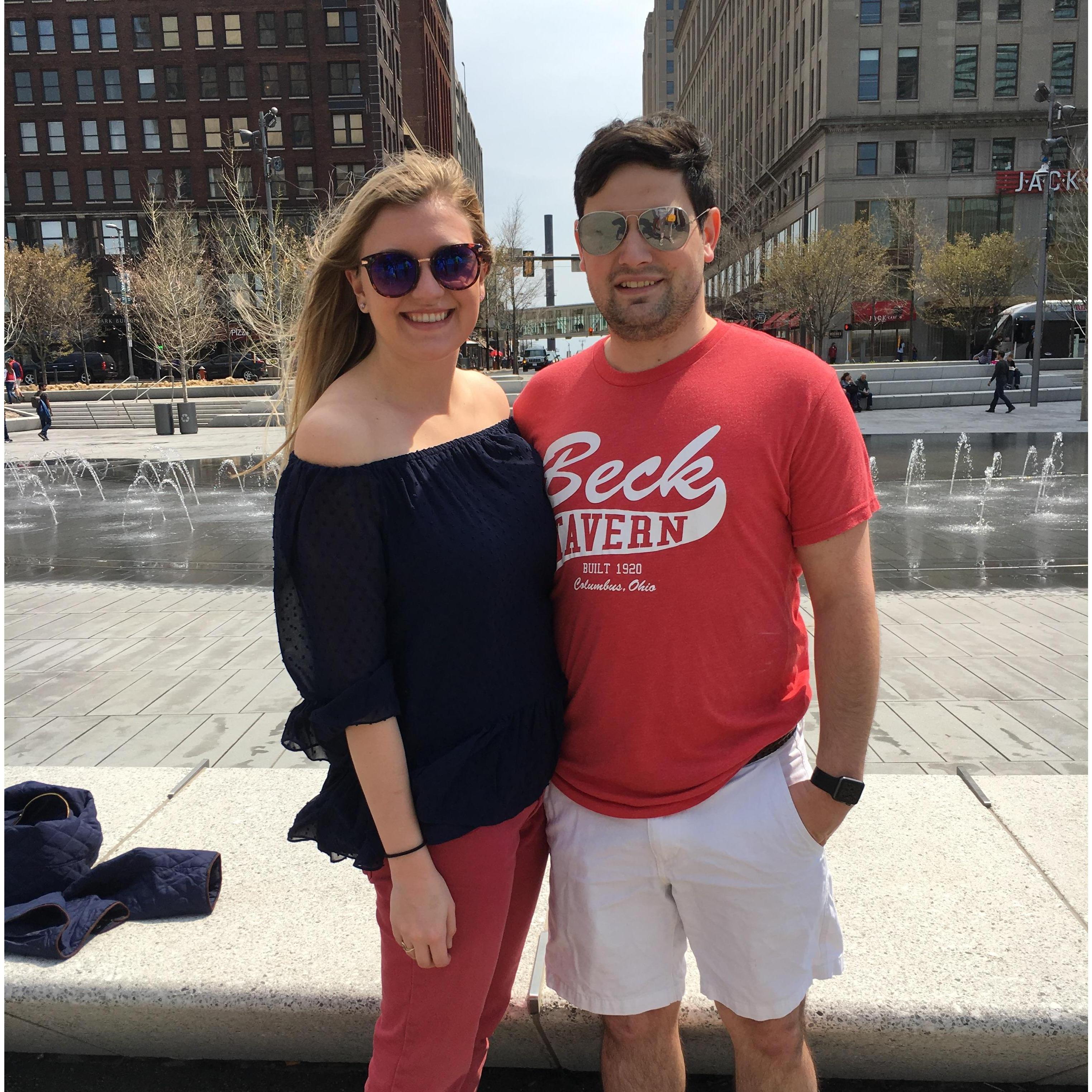 Zach's first trip to Cleveland