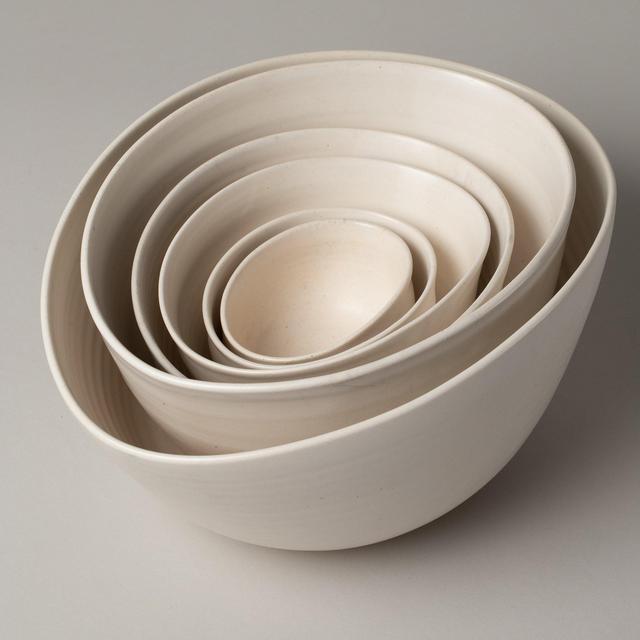 Medium Handmade Ceramic Nesting Bowl by Eric Bonnin Ceramics