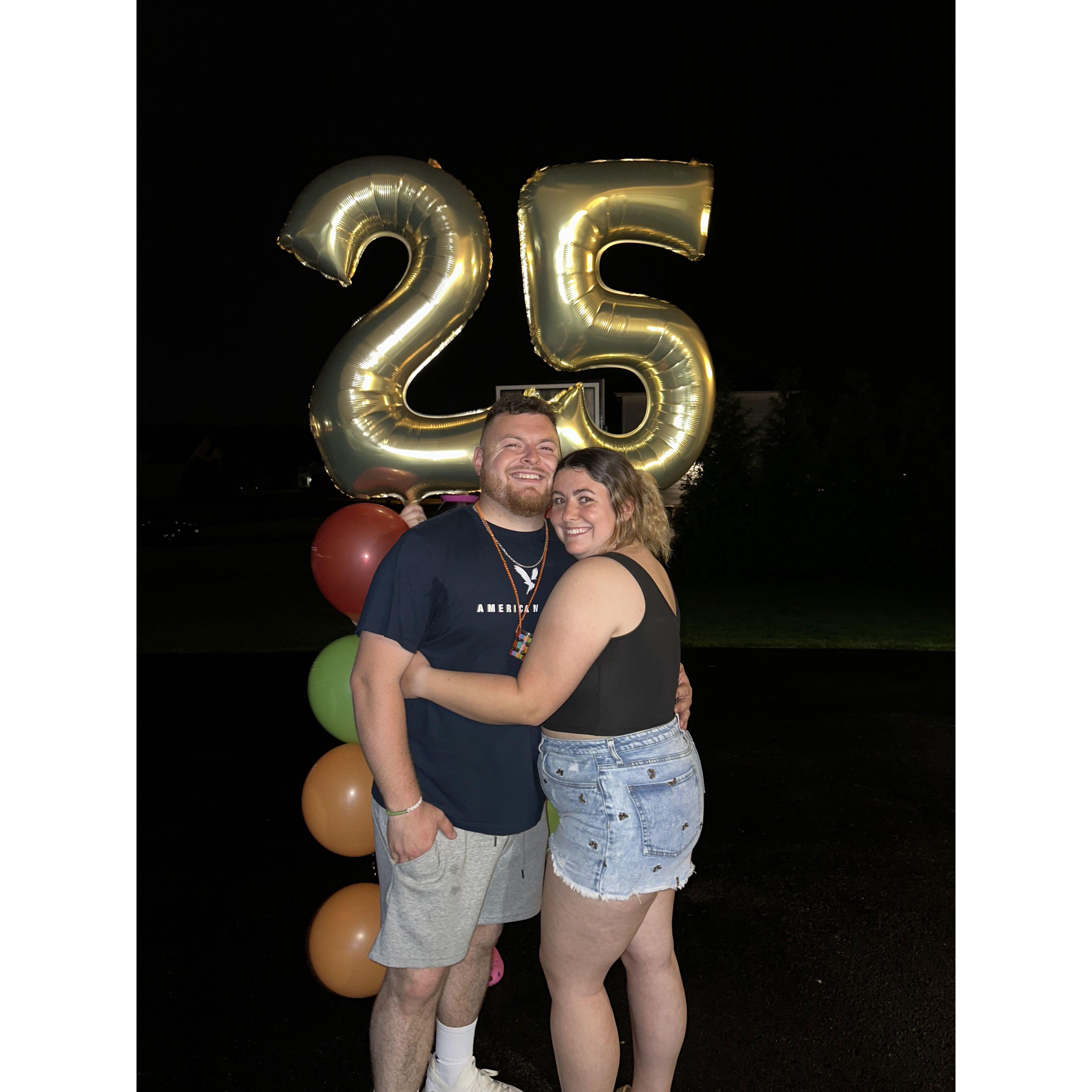 Celebrating Bobby's 25th birthday with a surprise party!