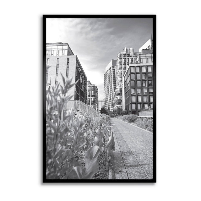 Master & Co. 24"x36" Highline Picture Frame Black: Traditional Style, Rectangle, Wall Mounted, Sawtooth Back