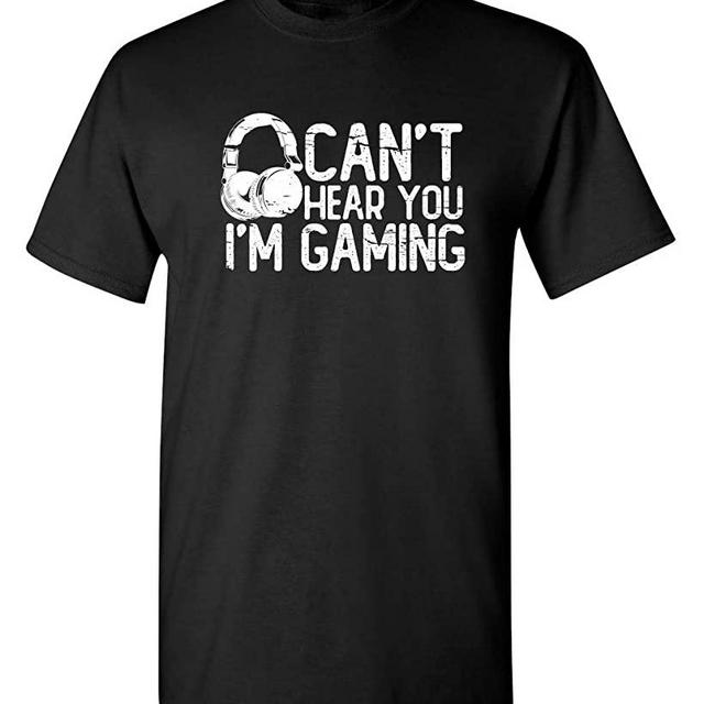 Can't Hear You I'm Gaming Headset Graphic Video Games Gamer Gift Funny T Shirt