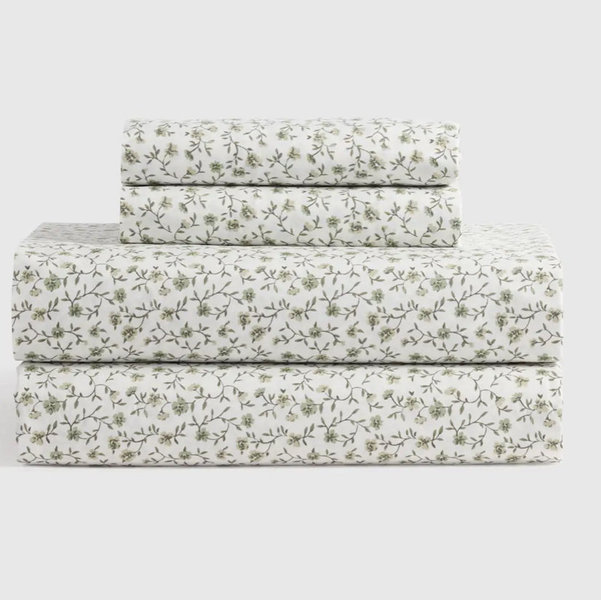 Organic Crisp Percale Sheet Set - Queen