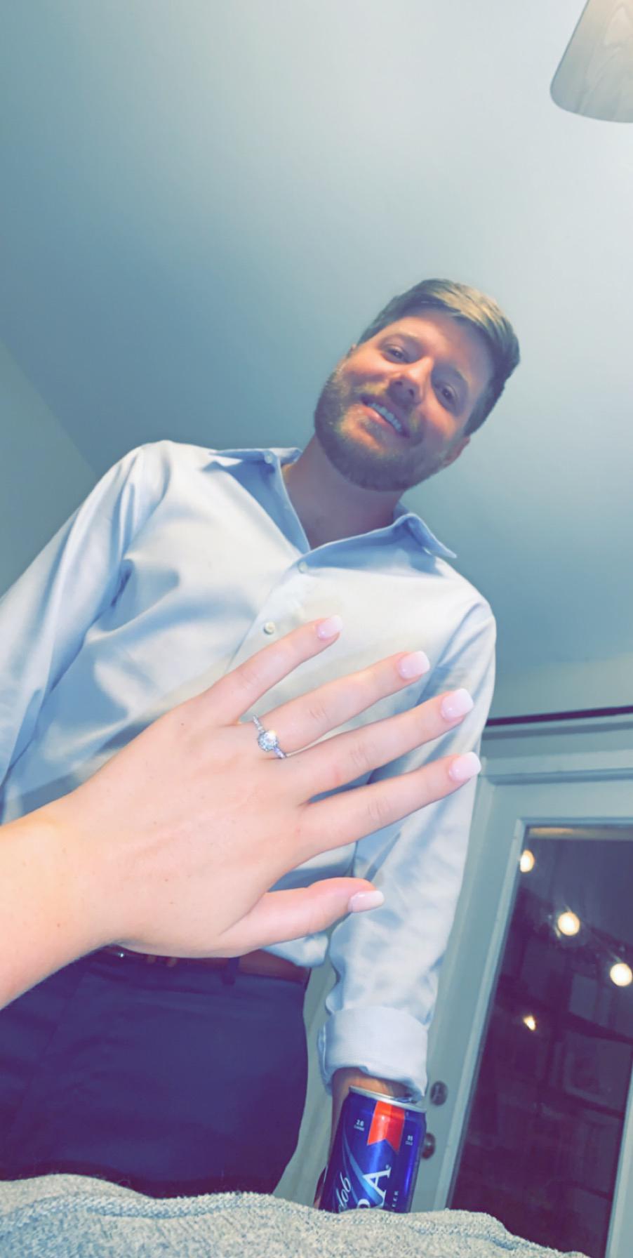 AHHH the night of our engagement