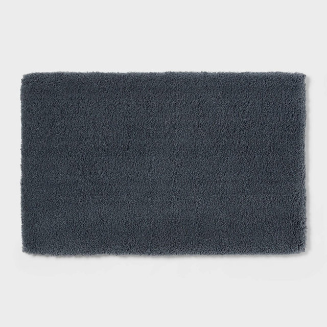 21"x34" Spa Plush Bath Rug Slate Blue - Threshold™