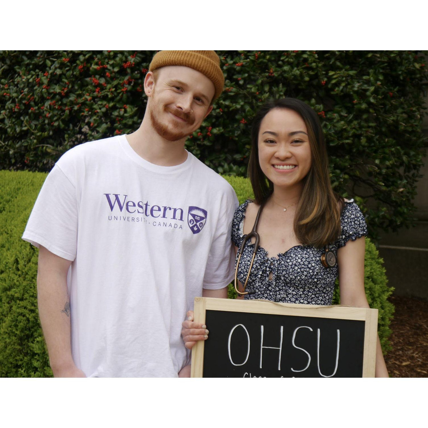 Year 8. Shane gets into a PhD program in London, Ontario, and Fountane gets into medical school in Oregon. We prepare for long distance again :(