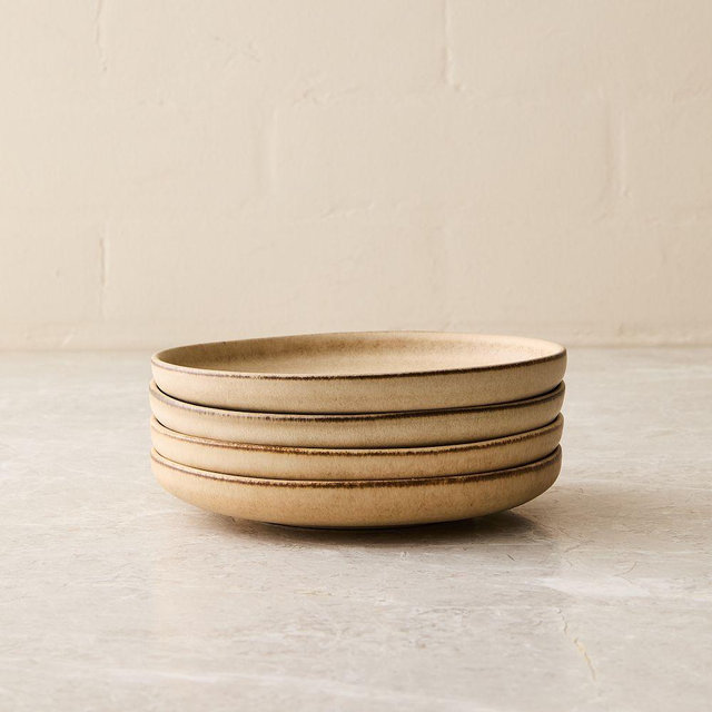 Aaron Probyn Kanto Appetizer Plate, Beige, Set of 4