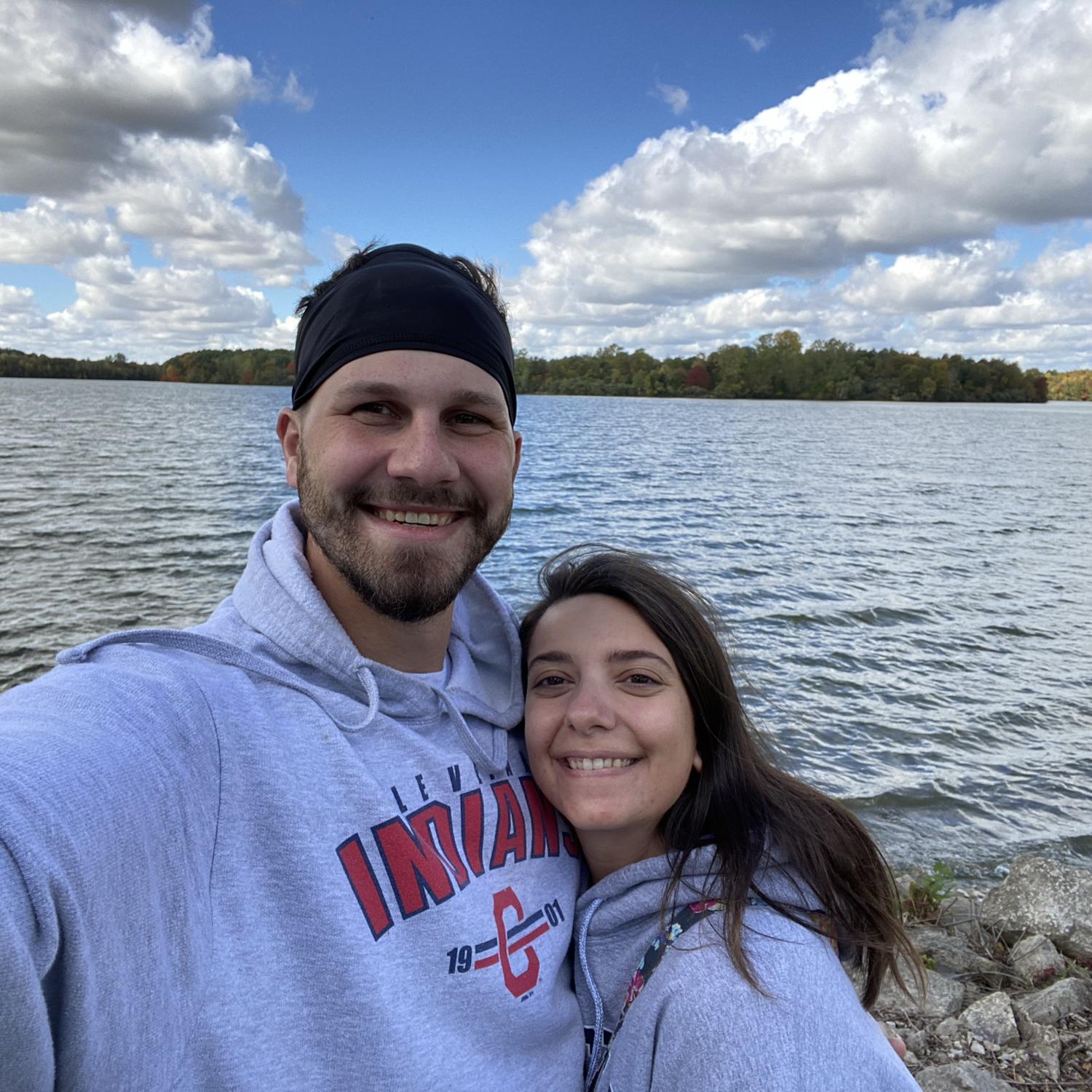 Our first trip together in 2020: Lake Hudson in Michigan. This started our love for camping, and led us to buying our RV!