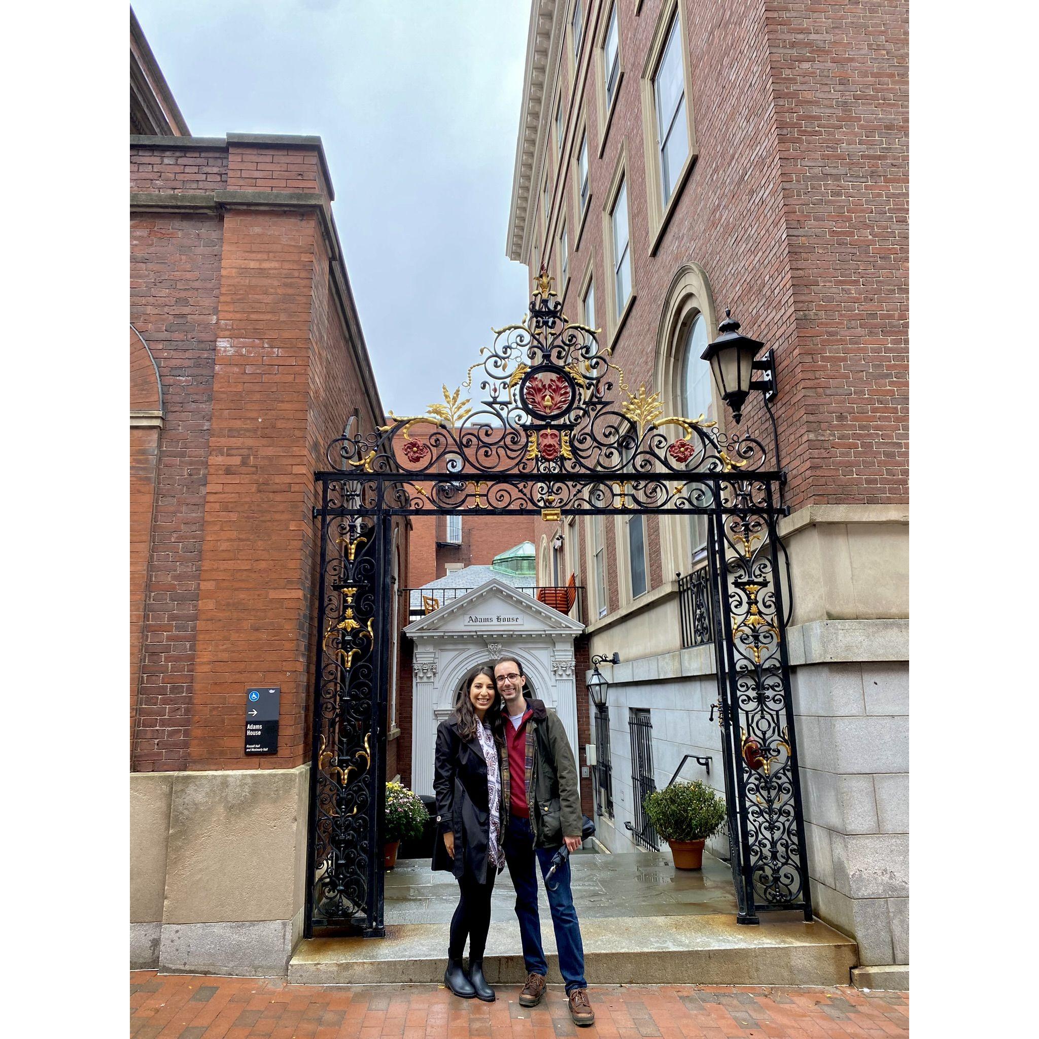 Visiting Adams House at Harvard where Rob lived
