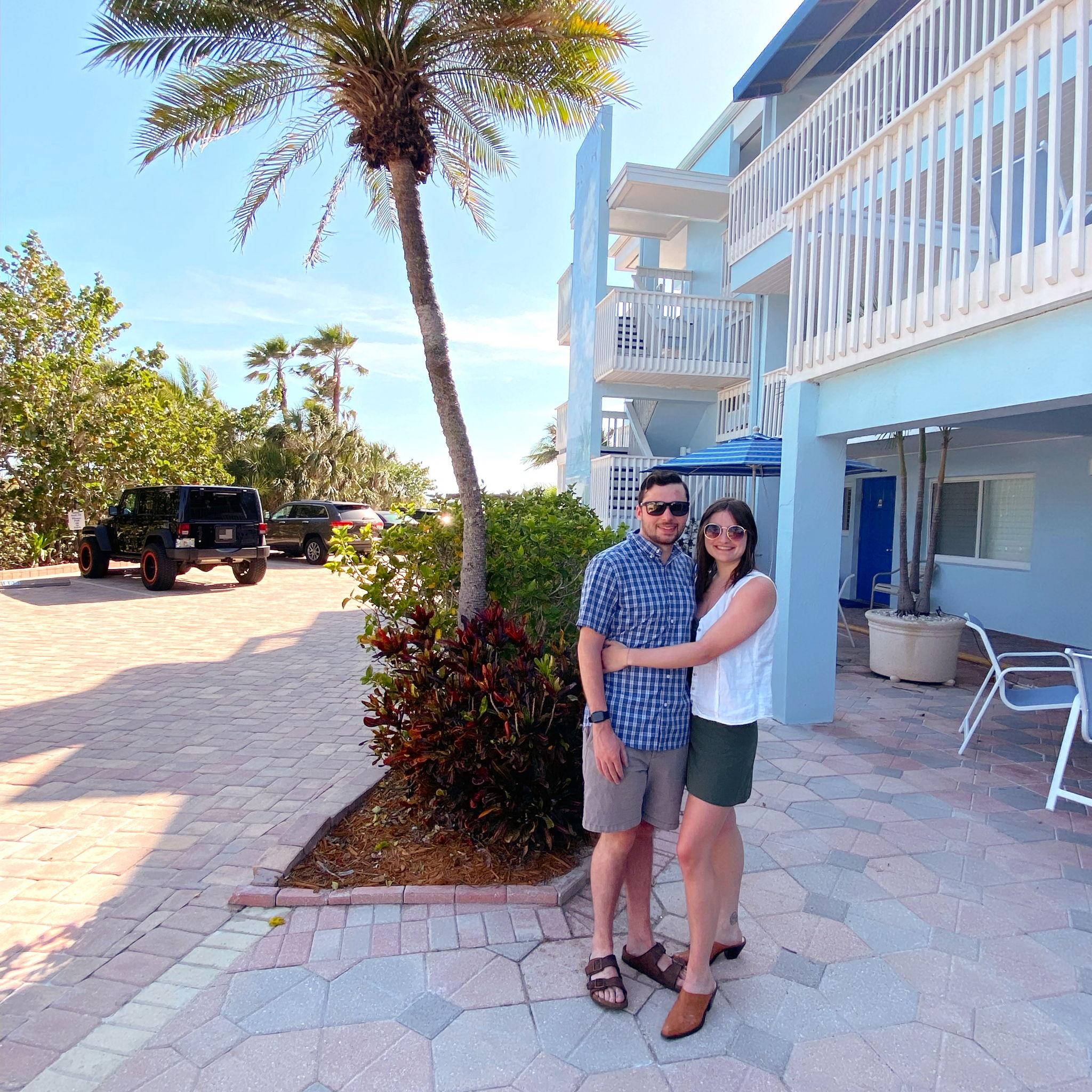 April 2023: We celebrate two years together in Florida at the annual Gilbert family trip!