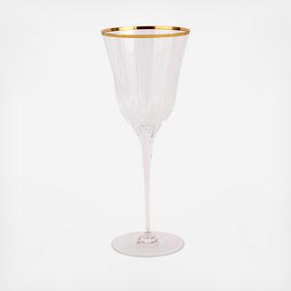 Natalia Gold Wine Glass