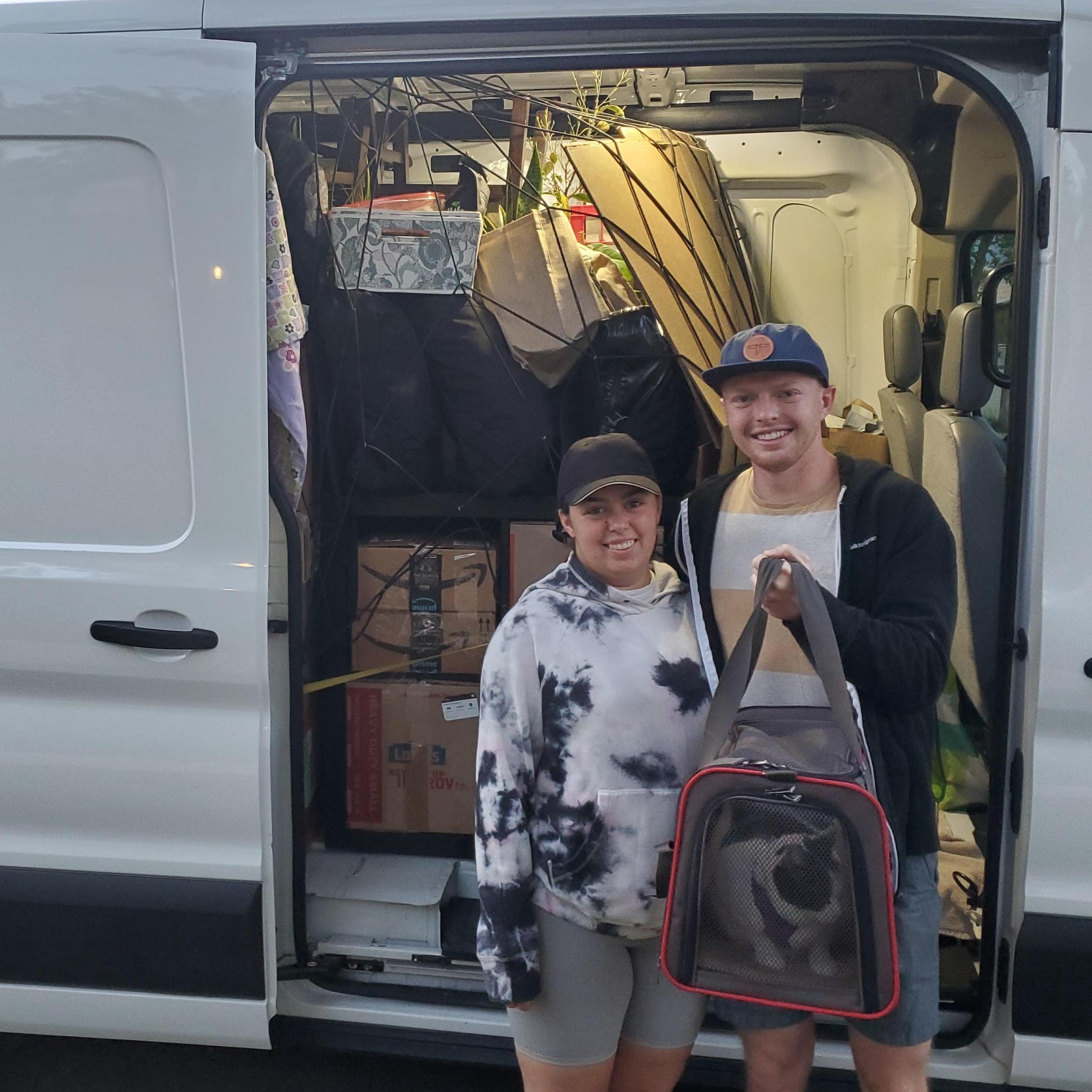 The morning we moved!