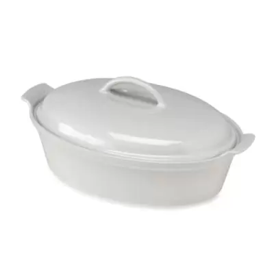 Le Creuset® 4-Quart Covered Oval Casserole in White