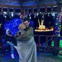he proposed at a family tradition of looking at the lights! it was so beautiful
