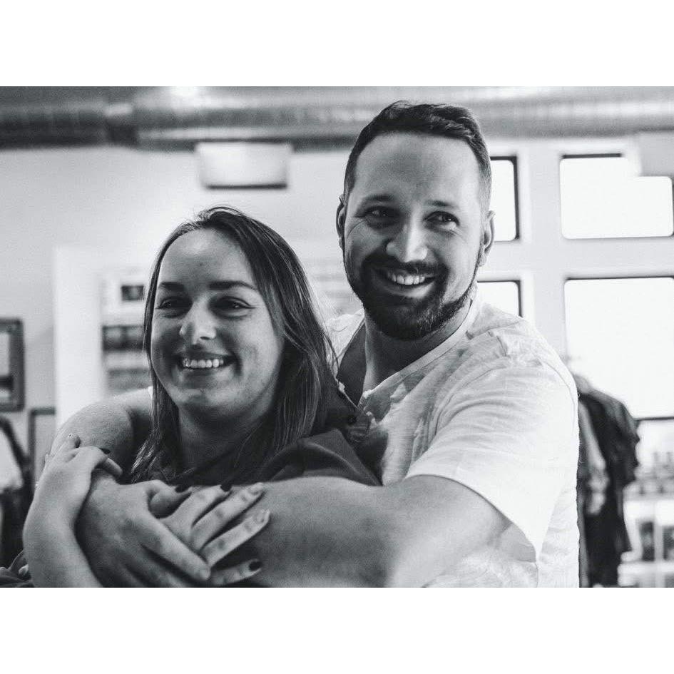 Happy and in love.