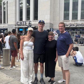 Yankee's Game with the Loftus family!