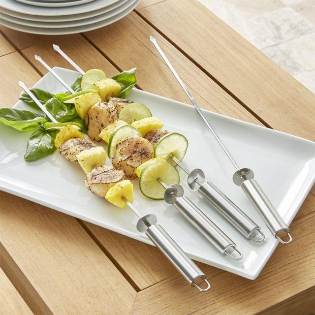 Stainless Steel Sliding Skewers, Set of 4