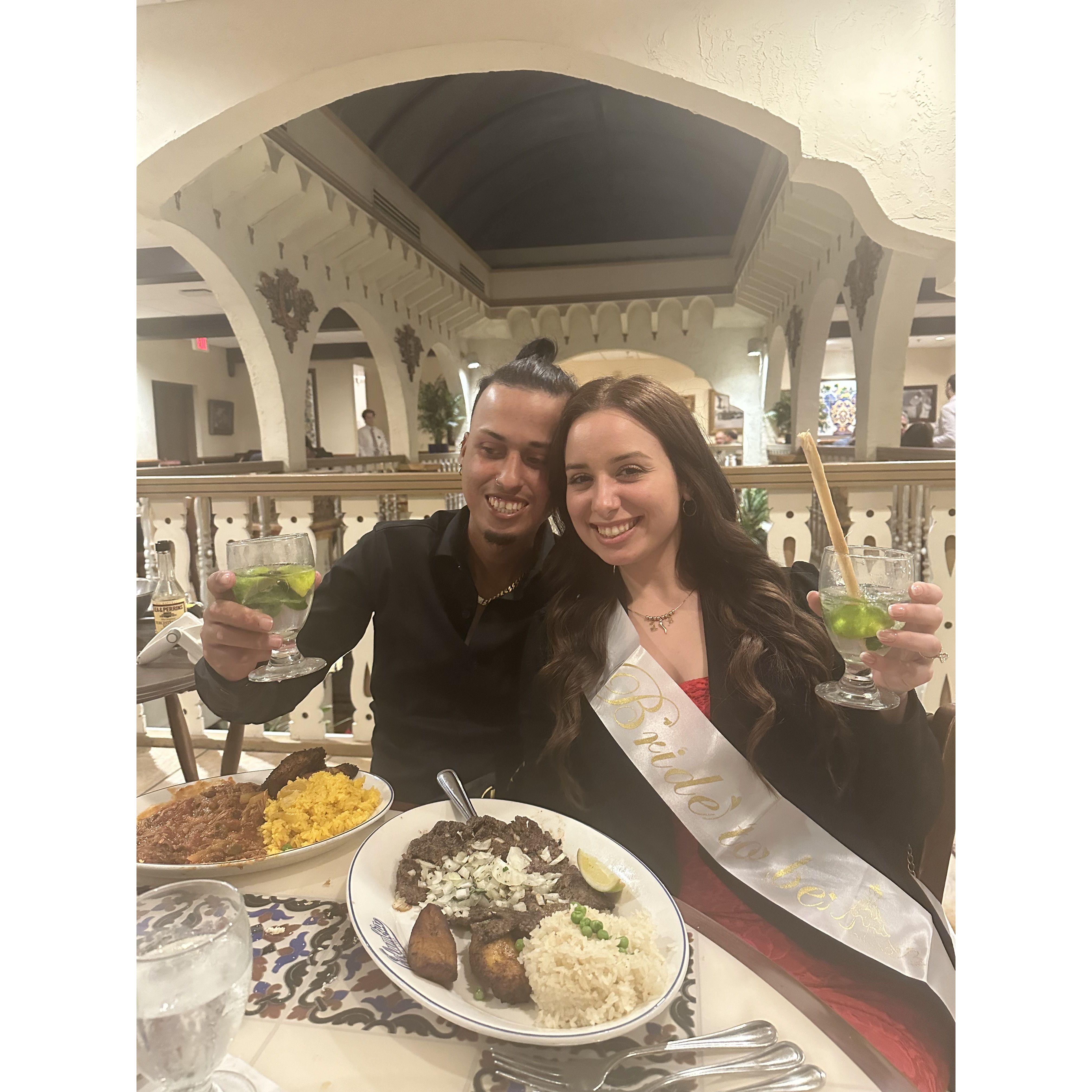 Celebrating our Engagement at The Colombia!